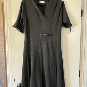 Calvin Klein Charcoal Midi Dress